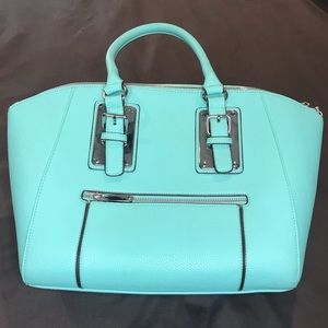 Aqua purse by Charming Charlie.